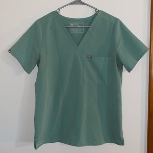 Women’s medium fig scrub set color jade